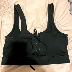 Lace Up Sport Bra